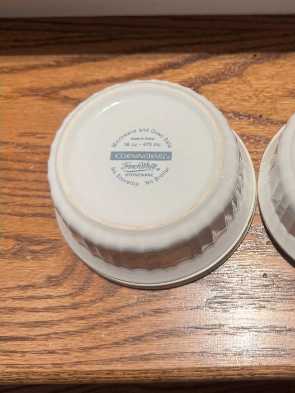 Corningware two ramekins